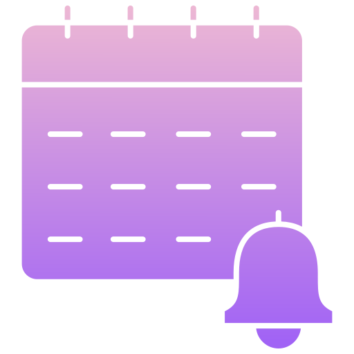 alerta de calendario icono gratis