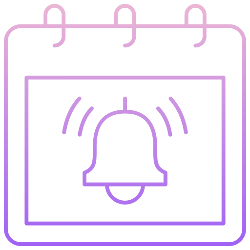 alerta de calendario icono gratis