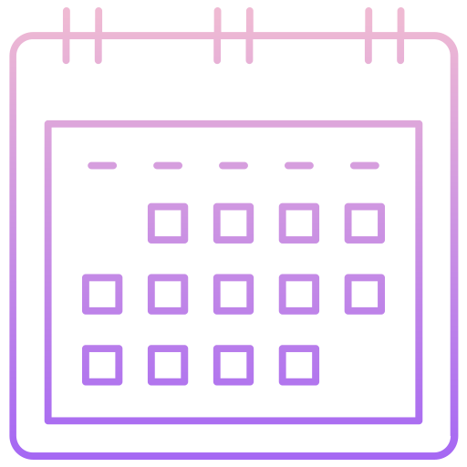 esquema del calendario icono gratis