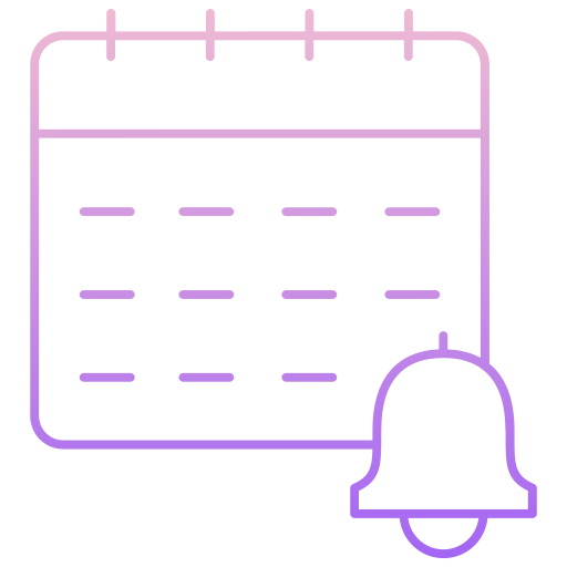 alerta de calendario icono gratis