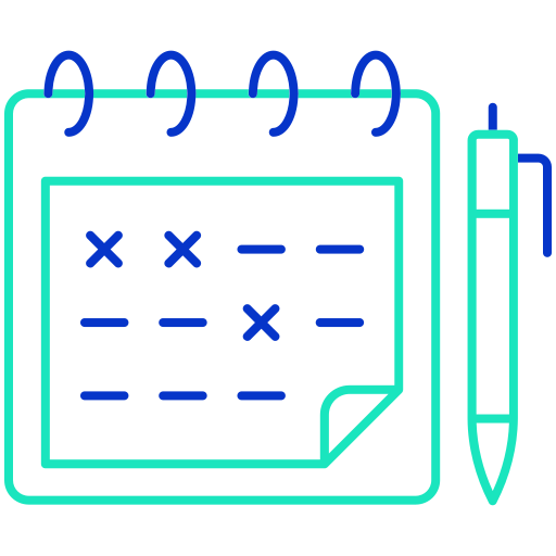 planificación del calendario icono gratis
