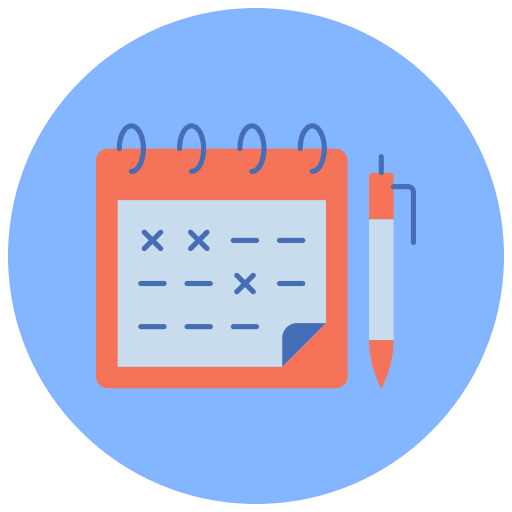 planificación del calendario icono gratis