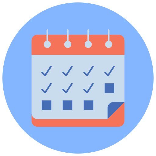 semana del calendario icono gratis