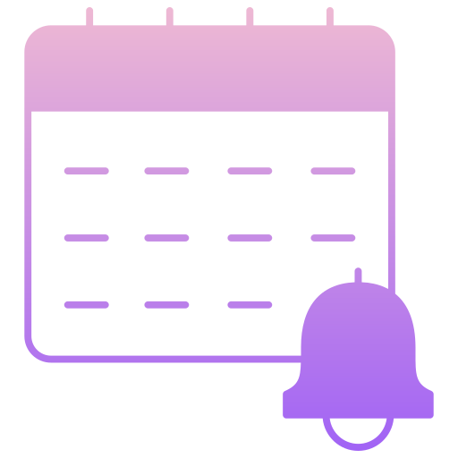 alerta de calendario icono gratis