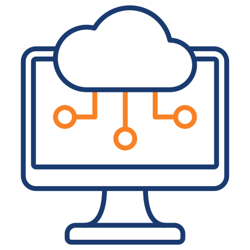 computación en la nube icono gratis