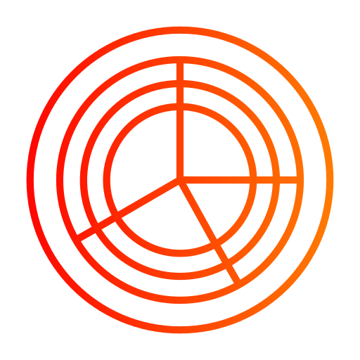 Radar chart free icon