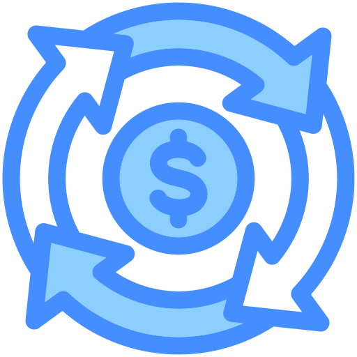 economía circular icono gratis