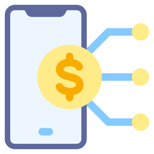 Digital money free icon