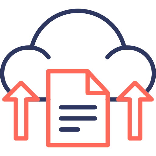 carga en la nube icono gratis