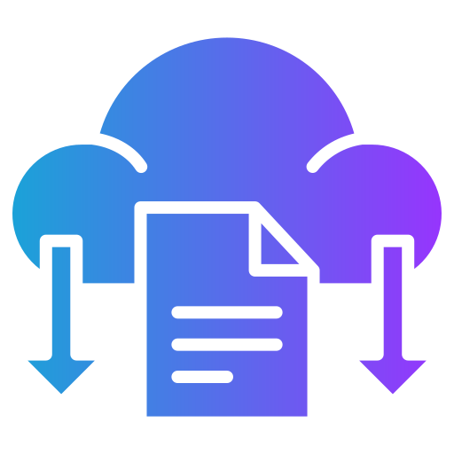 descarga en la nube icono gratis