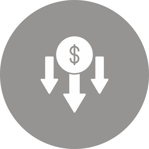 precio bajo icono gratis