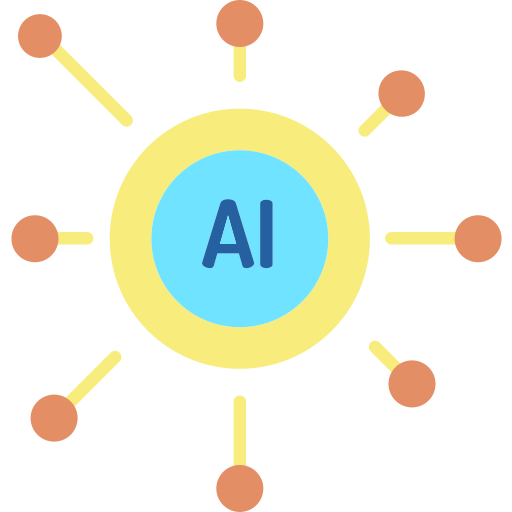 Inteligencia artificial icono gratis