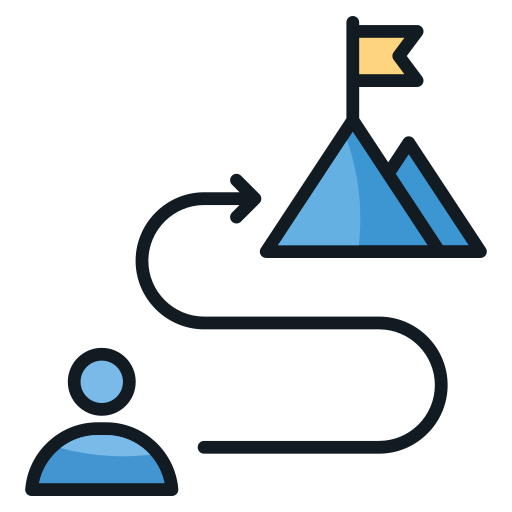 Journey to success free icon Journey to success free icon
