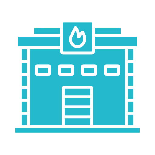 estación de bomberos icono gratis