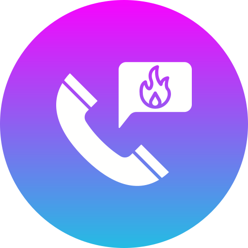 llamada de emergencia icono gratis