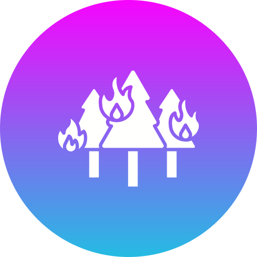 incendio forestal icono gratis