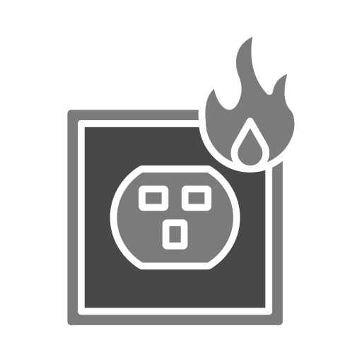 incendio eléctrico icono gratis