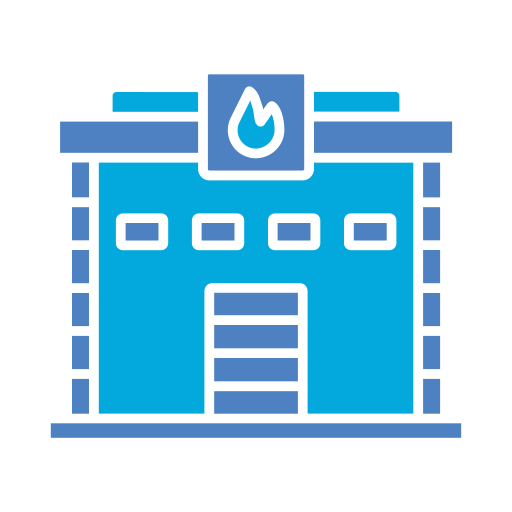 estación de bomberos icono gratis