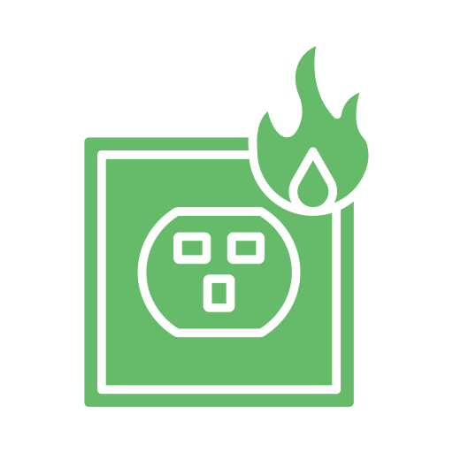 incendio eléctrico icono gratis