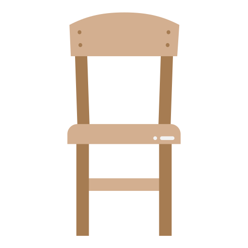 silla de madera icono gratis