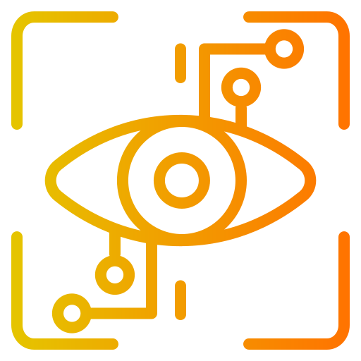 scan des yeux Icône gratuit
