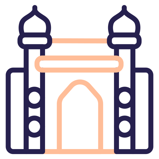 puerta de la india icono gratis