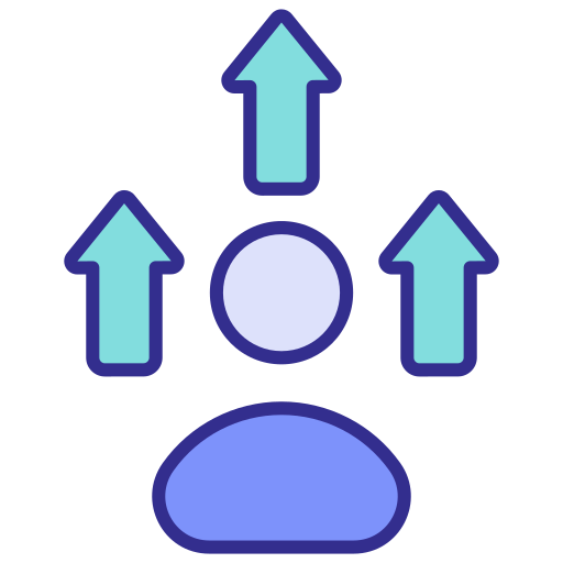 crecimiento personal icono gratis