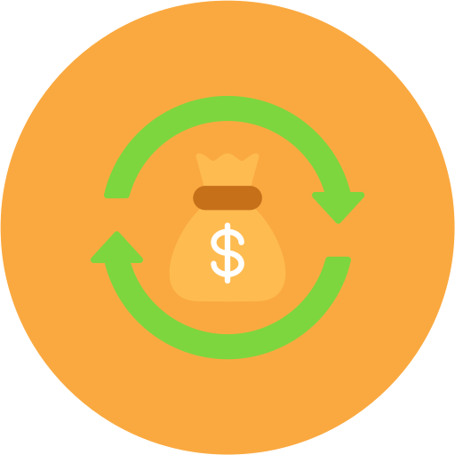 Возврат инвестиций бесплатно иконка