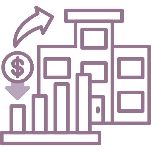 inversión en el mercado icono gratis