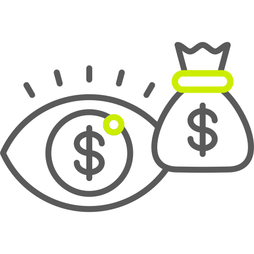 visión icono gratis