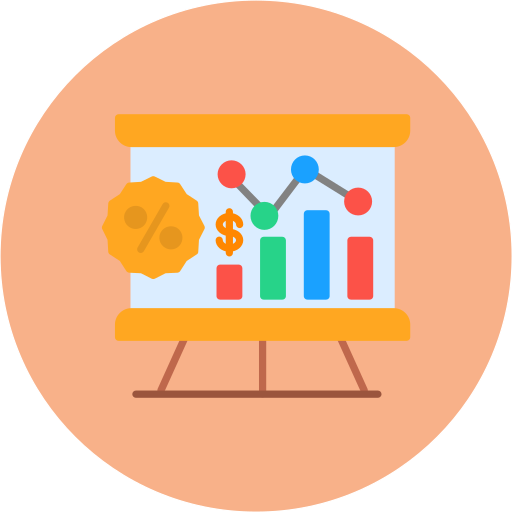 présentation financière Icône gratuit présentation financière Icône gratuit