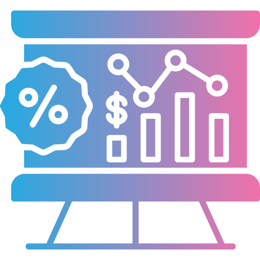 présentation financière Icône gratuit