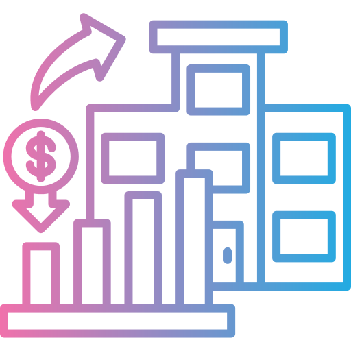 inversión en el mercado icono gratis