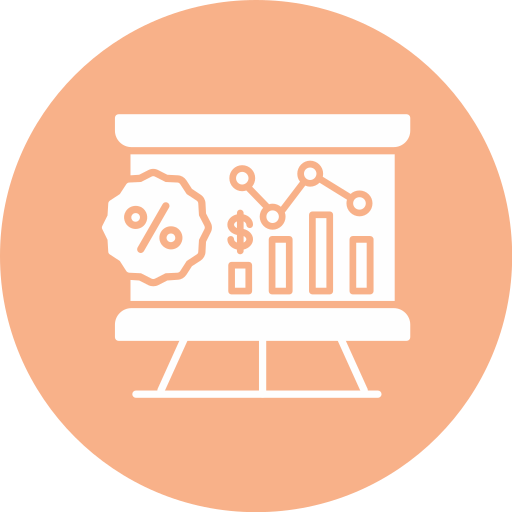 présentation financière Icône gratuit présentation financière Icône gratuit