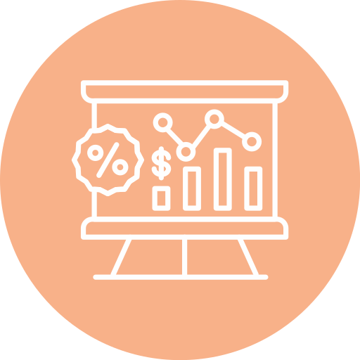 présentation financière Icône gratuit présentation financière Icône gratuit