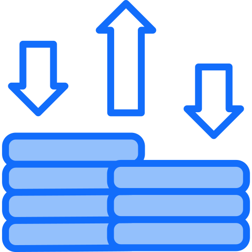 Денежный поток бесплатно иконка