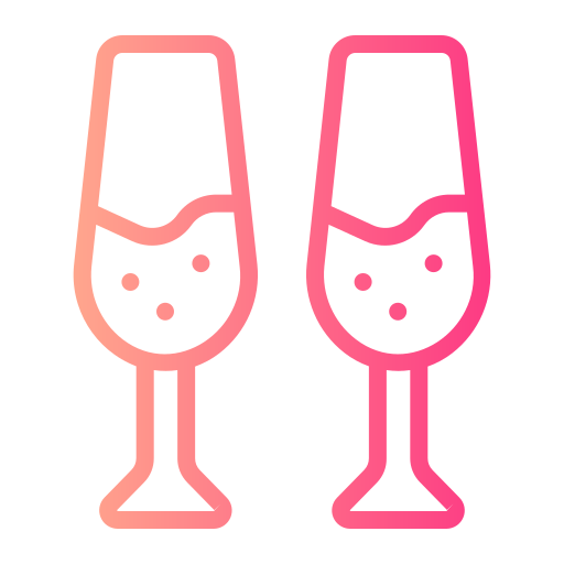Бокал для шампанского бесплатно иконка