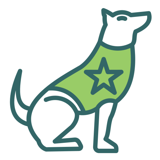 perro policía icono gratis