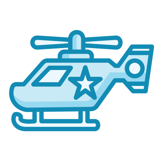 helicóptero policial icono gratis