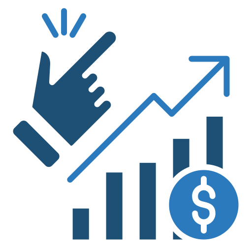 ganancias icono gratis