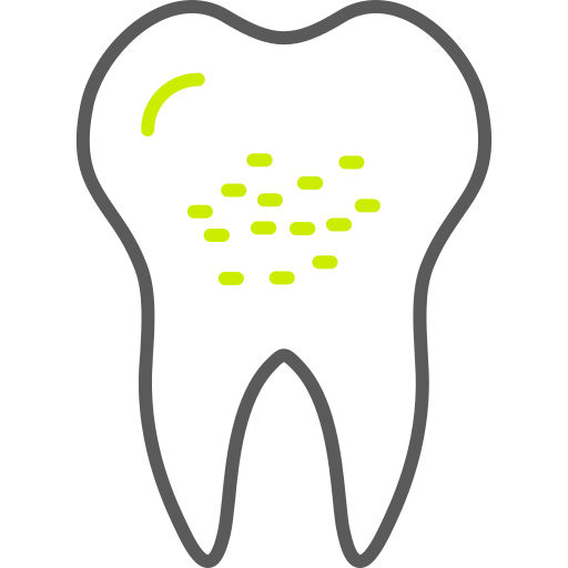 dientes infectados icono gratis