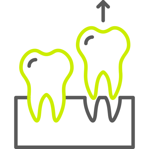 extracción de dientes icono gratis