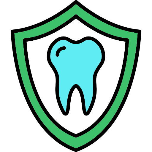 seguro dental icono gratis