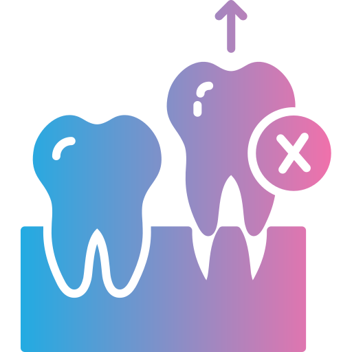 extracción de dientes icono gratis