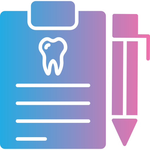 informe dental icono gratis