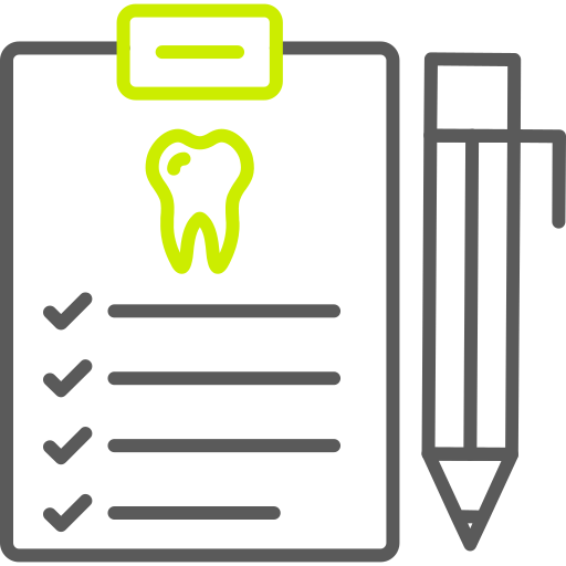 informe dental icono gratis