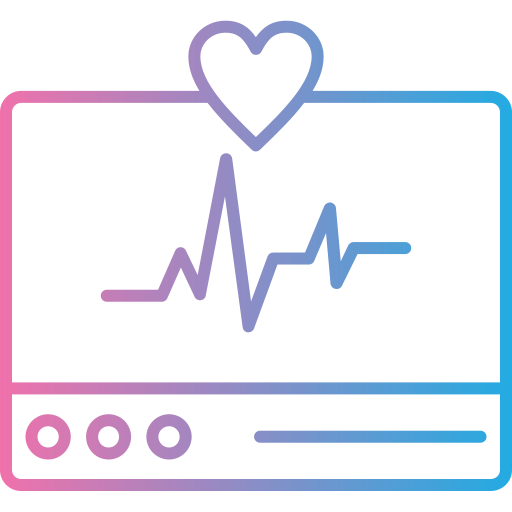 monitor de ecg icono gratis