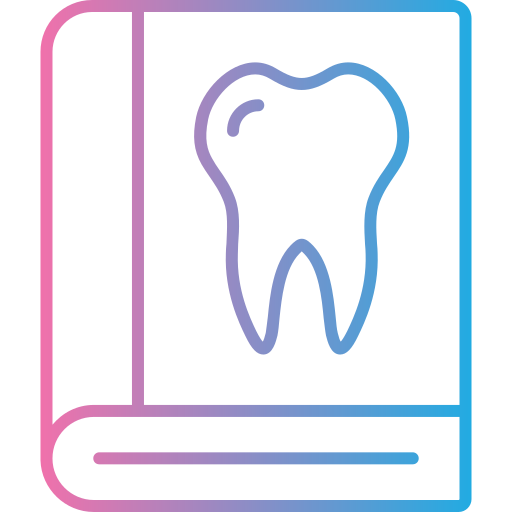 libro de odontología icono gratis