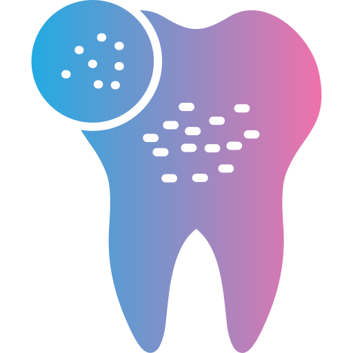 dientes infectados icono gratis