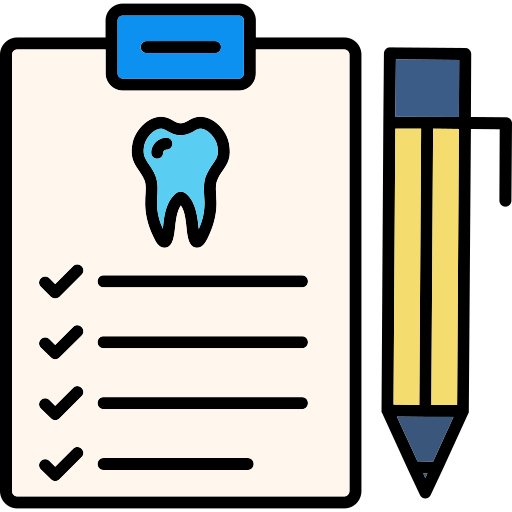 informe dental icono gratis